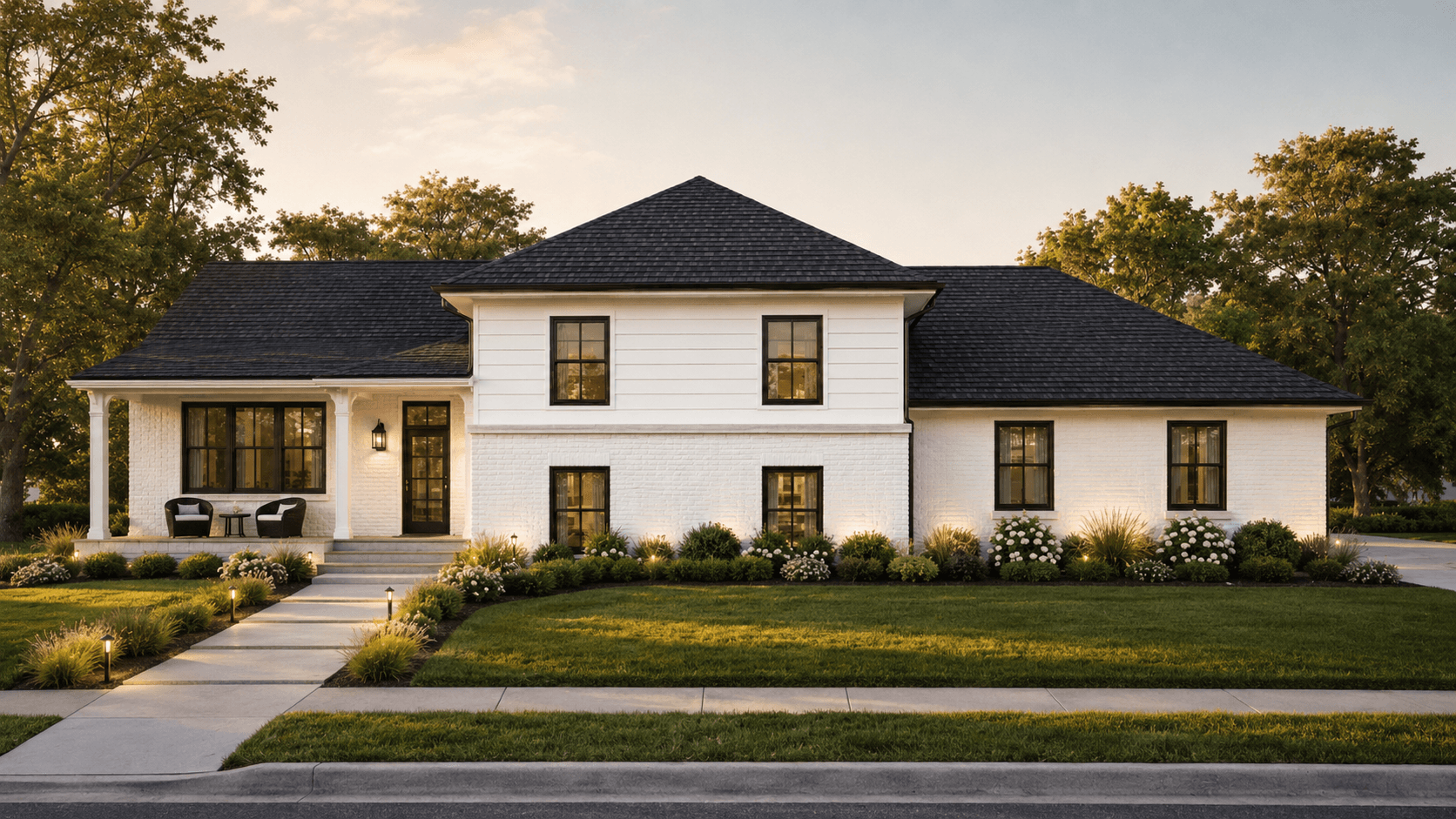 Sample whole-home addition front exterior concept